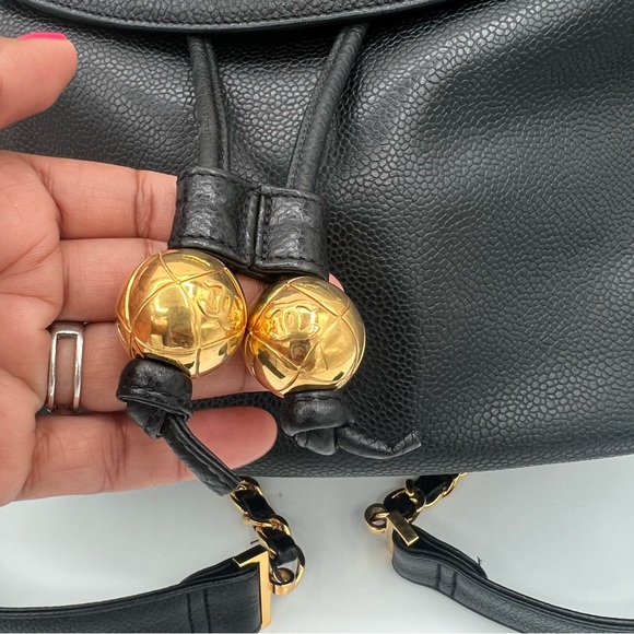 ❗️SOLD ❗️Chanel backpack caviar skin 24k gold plated hardware❤️ - Picture 3 of 16
